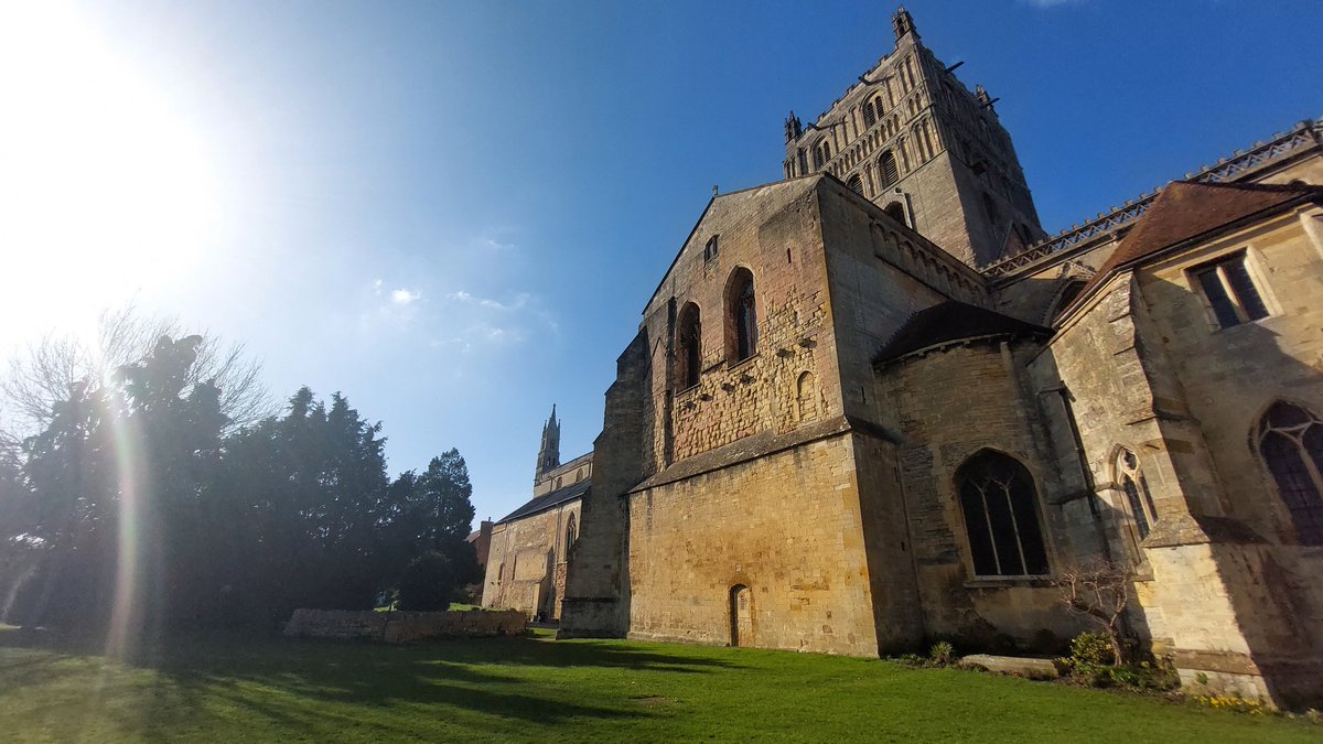 The Abbey, Tewkesbury Proud of its peregrines which live in tower.