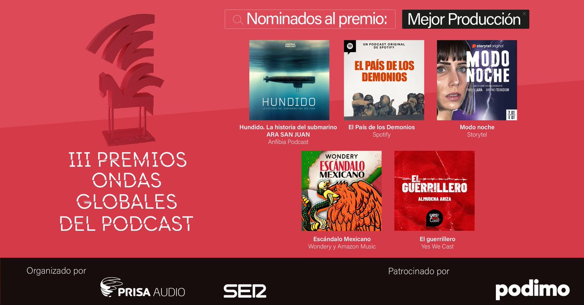 Qué difícil es sacar adelante un proyecto pequeño y de forma independiente.
Pero sabía que El Guerrillero era una gran historia que tenía contar. 
Y aquí está hoy: con dos nominaciones a los Ondas!@Premios_Ondas 
Gracias <a href="/yeswecast/">Yes We Cast</a> por este viaje y por vuestro talento.
