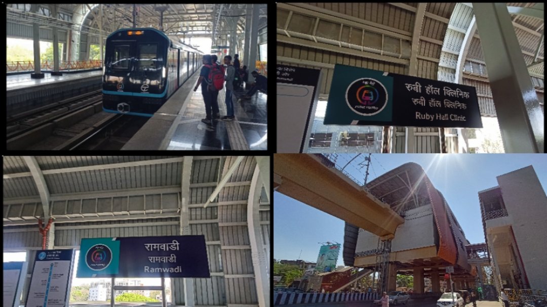 youtu.be/kmrjQ-VO91E?si… Newly started Ruby Hall Clinic Metro station to Ramwadi Metro Station Section New video Do watch it out. @Shaikh_Mohsin12 @metrorailpune @Explorer_Yash @DEVESHS67071822