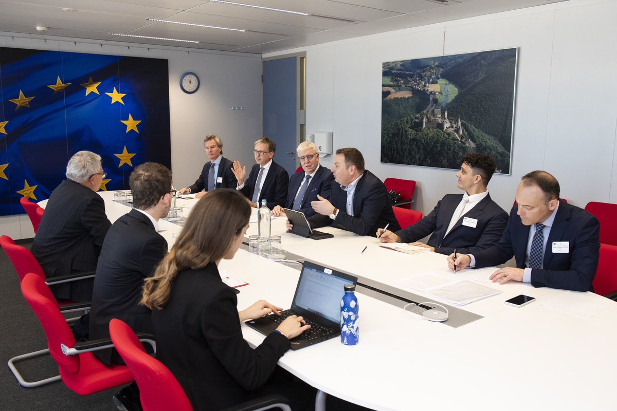 Fruitful exchange on social, economic and industrial topics with employer representatives from 
<a href="/Fedil_Lux/">FEDIL</a> 🇱🇺<a href="/VBOFEB/">VBO FEB</a> 🇧🇪 and <a href="/VNONCW/">VNO-NCW</a> 🇳🇱 

Discussed ways to boost productivity and competitiveness in Europe, including nurturing talent, and the central role of social dialogue.