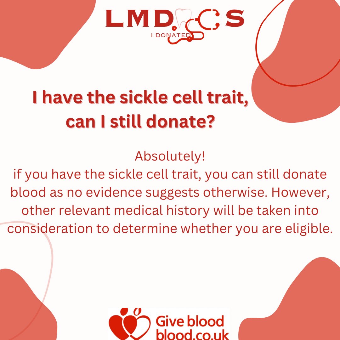 lmdacs's tweet photo. Some information regarding donating blood! https://t.co/qOBSgCJgWq