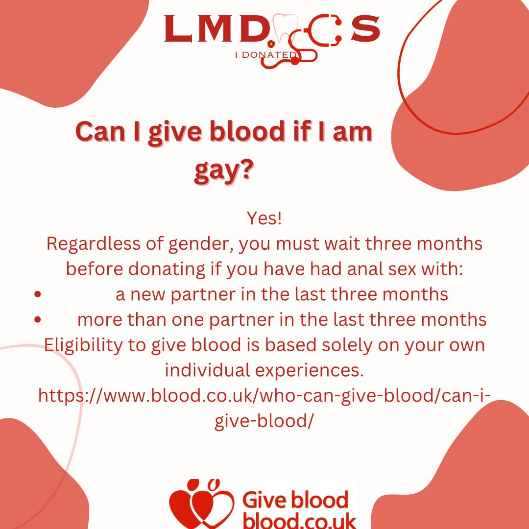 Some information regarding donating blood!