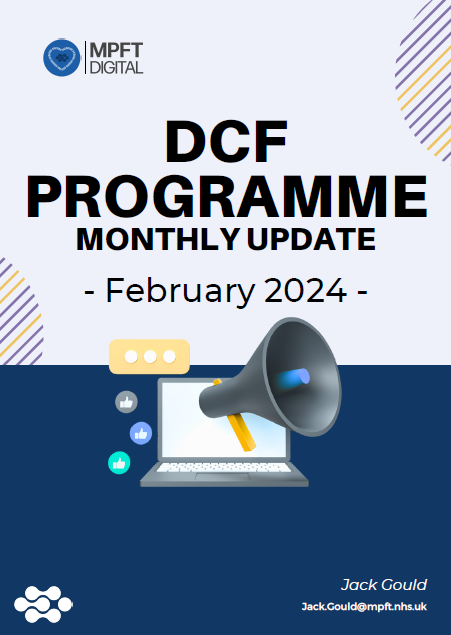 MpftDigital's tweet photo. Take a look at what we did in February on the DCF Programme!

Let's reflect on our progress and the exciting digital prospects ahead! Stay updated on what's happening in digital and how it impacts both staff and service users...

Click to read more👇
https://t.co/Wi2ivEb4Bu https://t.co/Wu3XhxNCMM