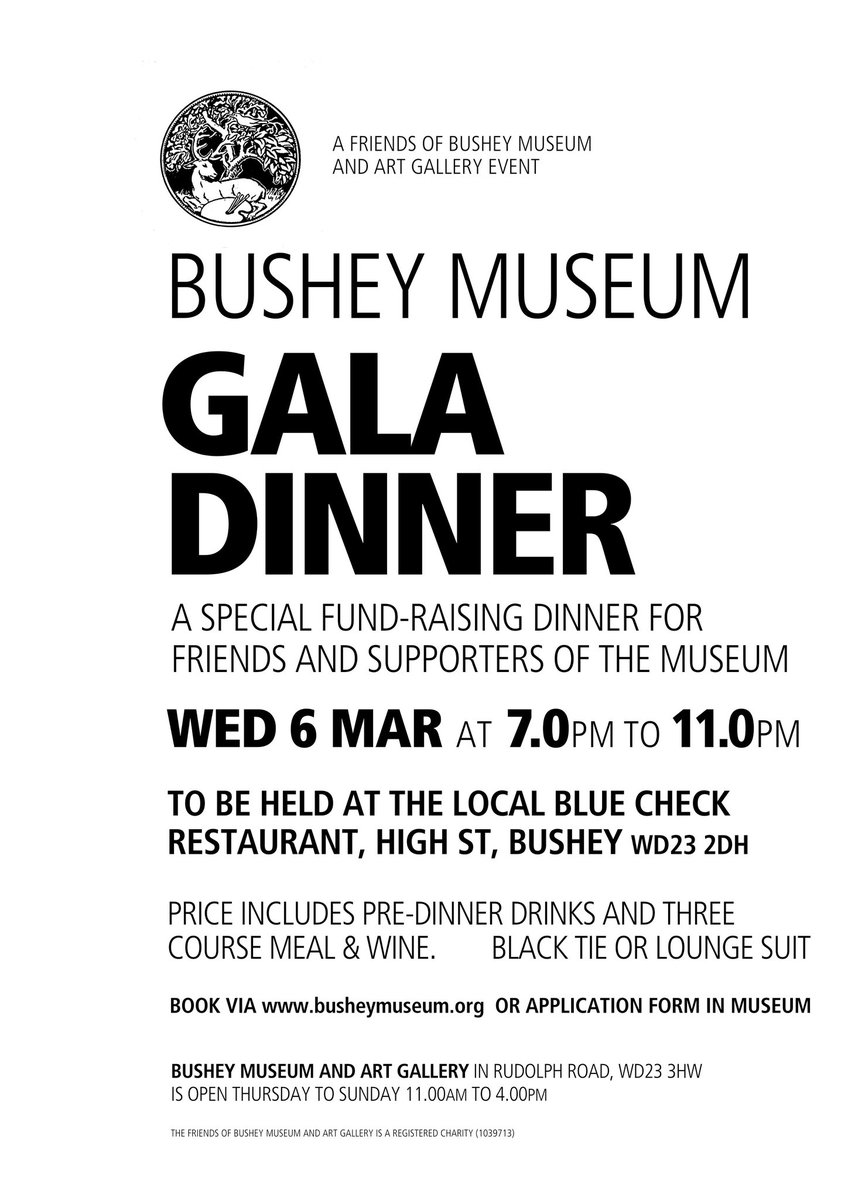 BusheyMuseum's tweet image. Excited to be attending this event this evening 😁