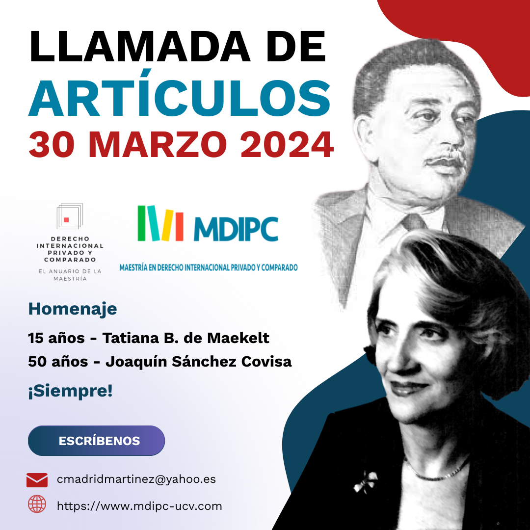 MDIPC_UCV's tweet photo. Le recordamos a toda nuestra comunidad que la llamada de artículos para el quinto número del Anuario de la Maestría está abierta hasta el próximo 30 de marzo de 2024 #MDIPC #AMDIPC #TatianaBDeMaekelt #JoaquinSanchezCovisa https://t.co/xCxXMtZp9L