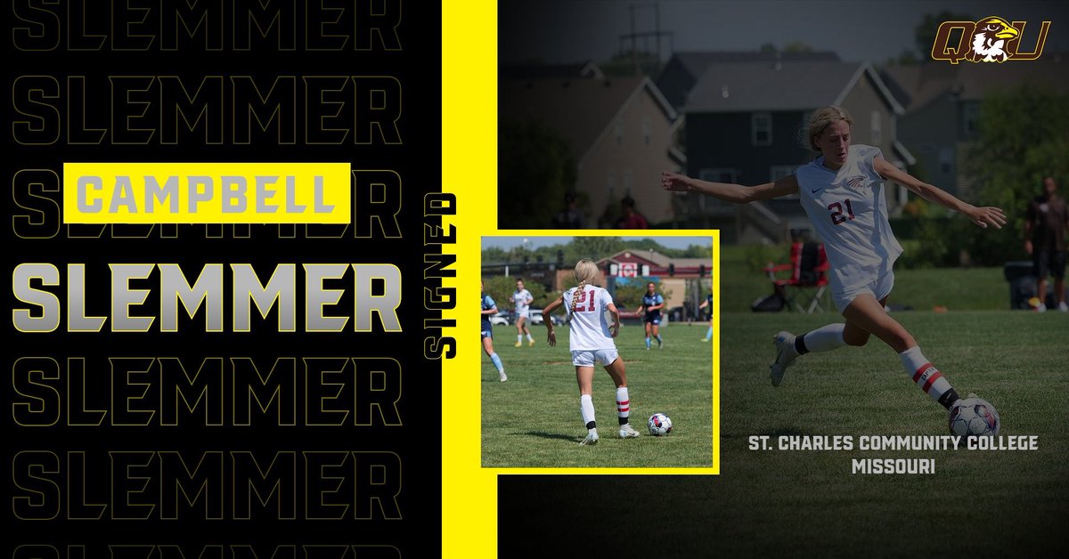 QUHawksWSoccer's tweet photo. SIGNED!! 

Campbell Slemmer will be transferring in from St. Charles Community College, MO. https://t.co/M8dnzYGVTA