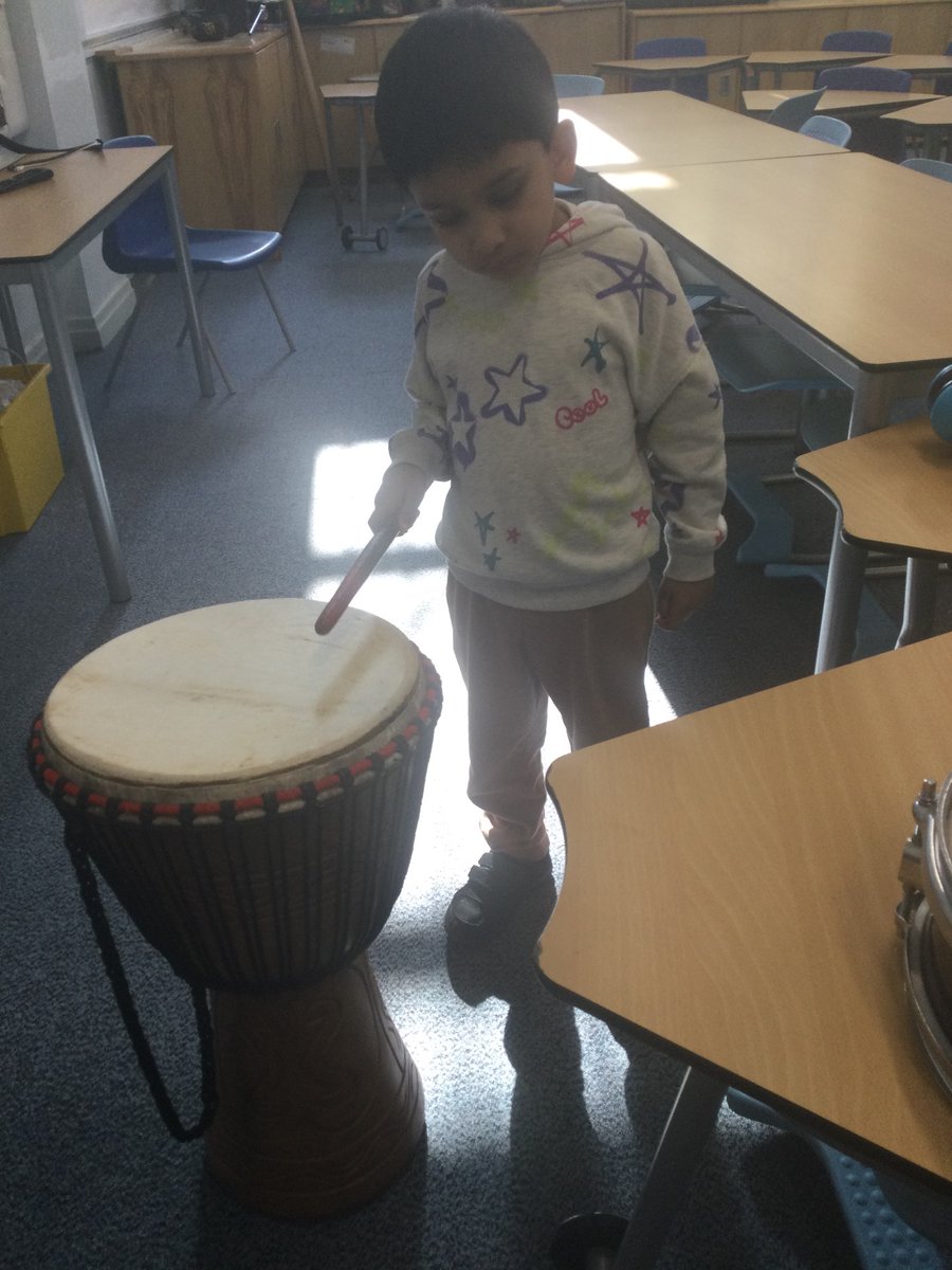 Our incredible Nurture Provision learners have been making music today...using drums to explore sound. Well done, everyone!