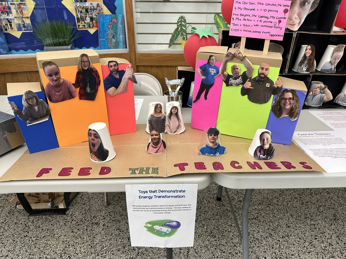 Love this 8th grade project, featuring some familiar faces 😊 What a fun way for students to demonstrate understanding of energy transformation!

#ProudToBeWLB