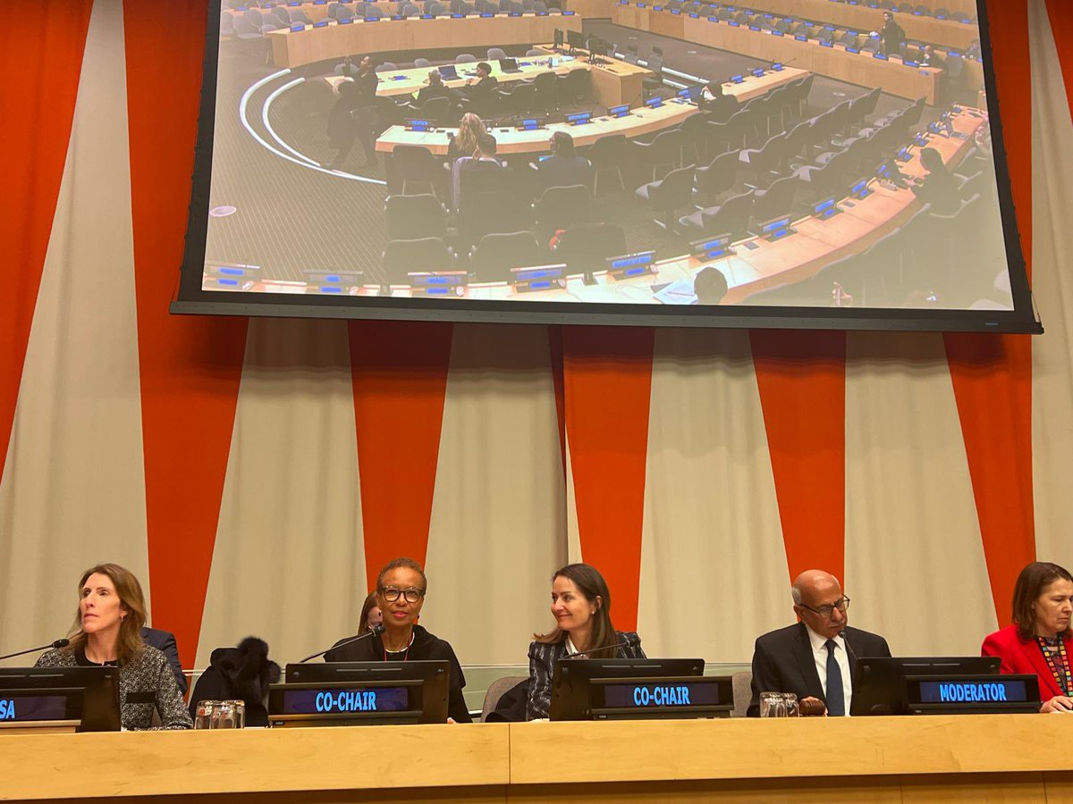 Amb King &amp; Amb <a href="/CMarkusLassen/">Christina Markus Lassen</a> yesterday briefed member states and stakeholders on the 9th "Multi-stakeholder Forum on #Science, #Technology and #Innovation for the SDGs”, 9-10 May. Bridging STI divides &amp; building capacities are crucial for sustainable development transformations.