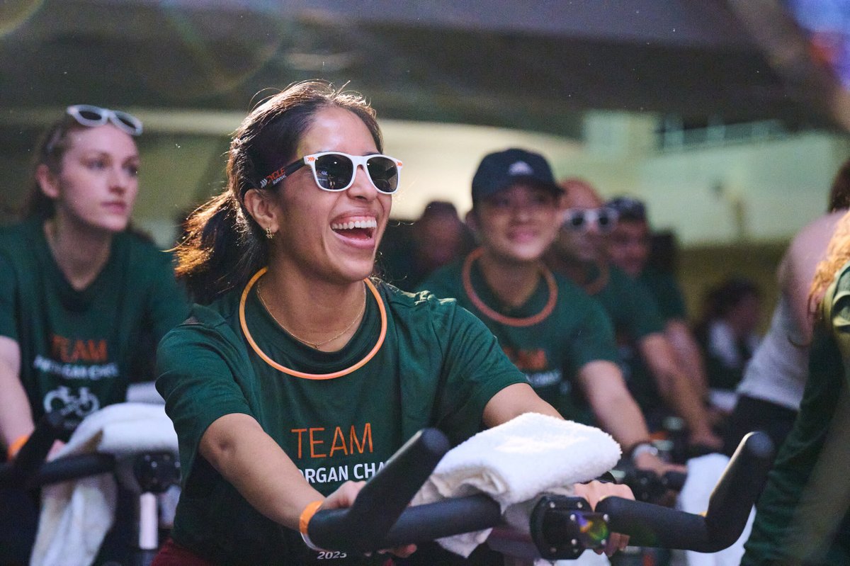 Tonight, @jpmorgan @Chase employees are getting back on the bikes in New York City! Team JPMC has raised more than $7.5 million since joining #CycleforSurvival over 11 years ago. We are so grateful for Team JPMC's continued dedication to beating rare cancers.