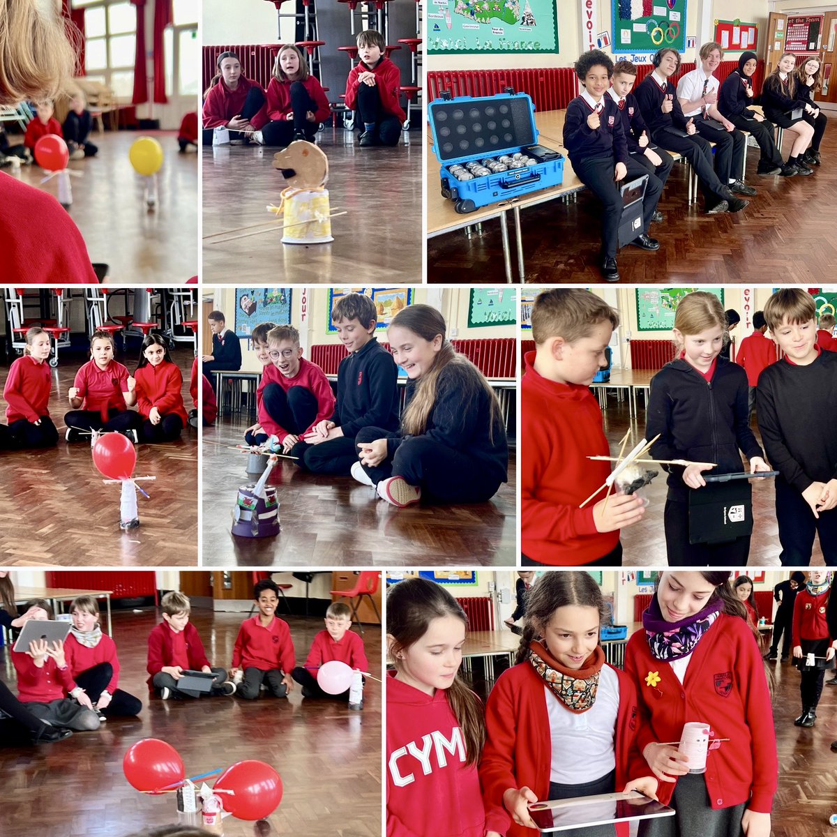 Our @StCyresSchool Digital Leaders visited @FairfieldPTA this morning. Pupils worked in groups, created robots and brought them to life using @SpheroEdu Bolts with #iPad. We then had a robot wars battle. So much engagement and fun, whilst developing #STEM skills! @AppleEDU