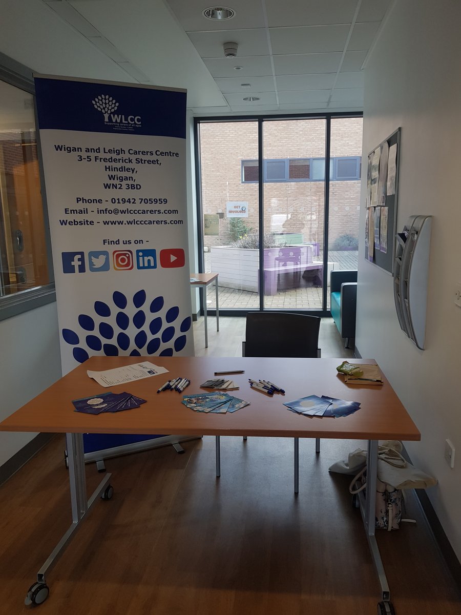 It was lovely to be invited along to a 'pop up' at Atherleigh Park Hospital this afternoon - speaking to carers and professionals about the support and services we can provide. We are pleased to say that this will now also take place monthly! @GMMH_NHS #MentalHealth #Carers