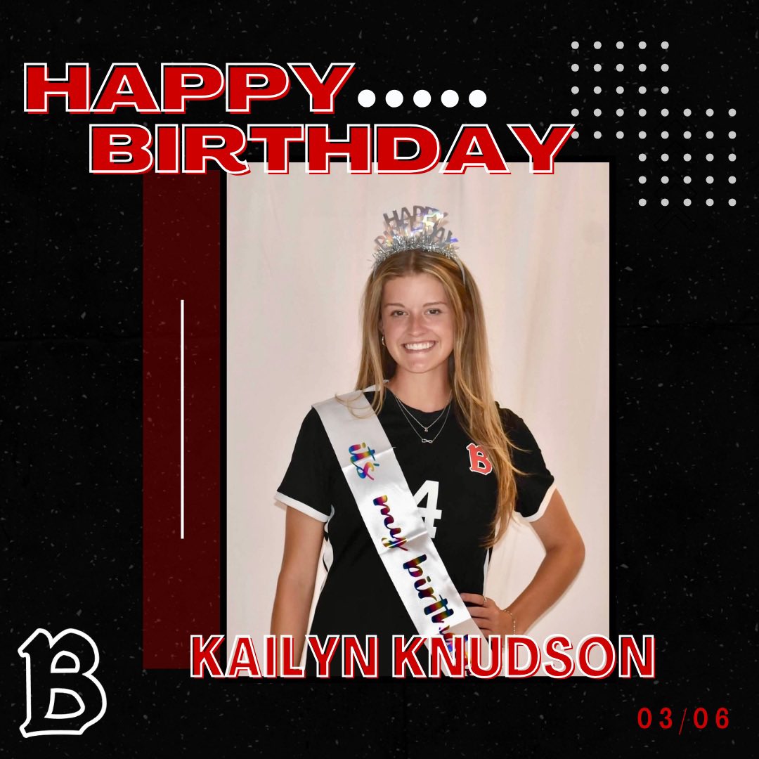 Happy Birthday, Kailyn 🎂🎉 !! On this lovely Wednesday… it’s sophomore, Kailyn Knudson’s birthday !! We hope today is just as wonderful as YOU 🦅🥳