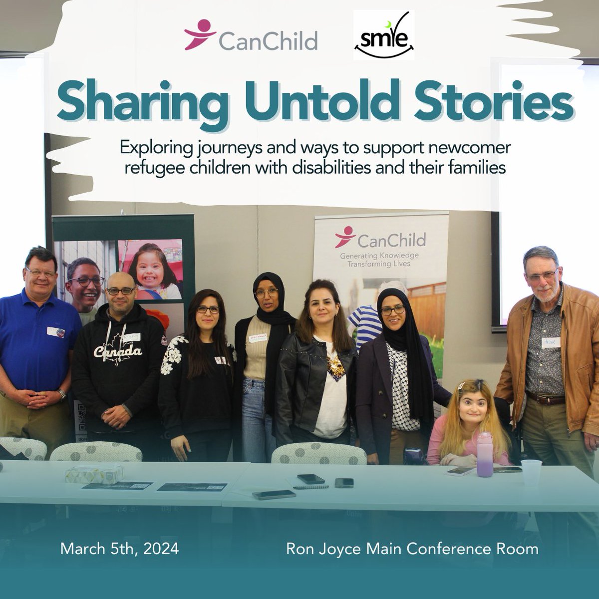 Thank you for joining the 'Sharing Untold Stories' event hosted by @smilecanadaorg and #CanChild. We explored the experiences, challenges, and opportunities #newcomersinCanada face. Thanks to our panellists and attendees for making it a success!