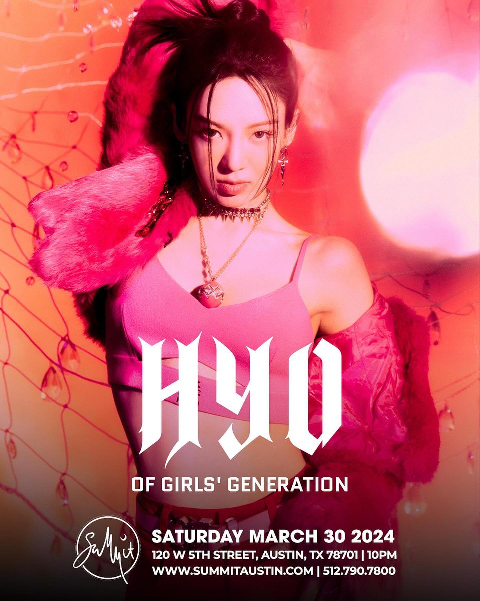 [INSTAGRAM] hyoyeon_x_x:

See you soon🧚🏻 2024 SPRING USA TOUR
“CHERRY BLOSSOM” 🧚🏻
.
🍒3/22 LA @/academy__la
🍒3/23 ATLANTIC CITY @/hq2ac
🍒3/29 ATLANTA @/districtatlanta
🍒3/30 AUSTIN @/summitaustin
.
#HYO #효연 @/hyoyeon_x_x
#GirlsGeneration #소녀시대
#DJHYOTOUR #DJHYOTOUR2024