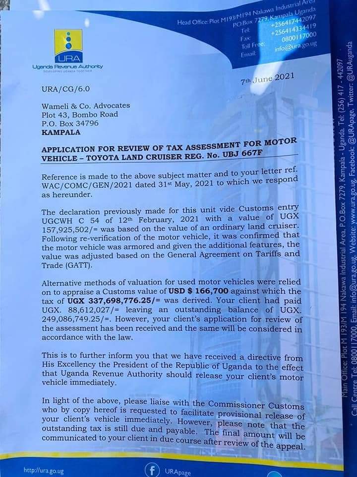 ON THE BULLET PROOF VEHICLE AND THAT TALK OF '370M' Out of ignorance and sheer malice, some regime apologists, in response to our hard stance on corruption, have deliberately and repeatedly tried to drive the following false narratives: 1. That Museveni 'forgave us' some taxes…