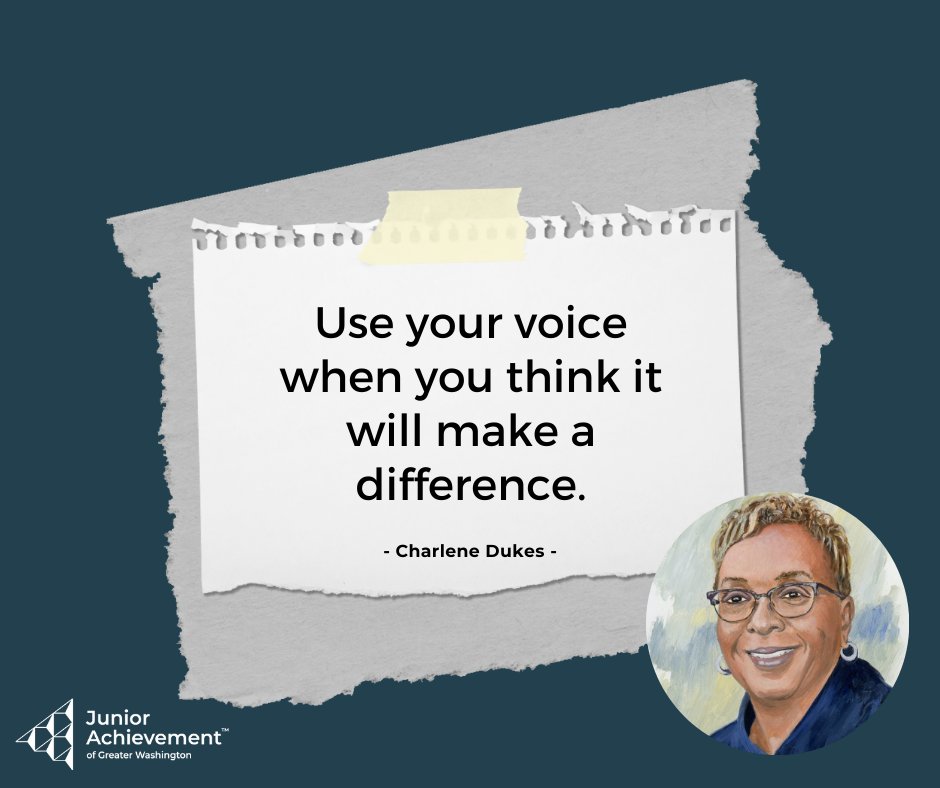 This week's Words of Wisdom quote comes from one of our esteemed 2022 Hall of Fame Laureates, Charlene Dukes, reminding us of the power of speaking up for what we believe in. Join us every Wednesday for a new dose of inspiration from visionary leaders in business and beyond.