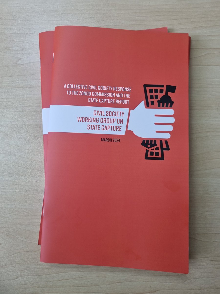 The Civil Society Working Group (#CSWG), headed by @OpenSecretsZA & supported by a number of others including Defend our Democracy, today launched a collective response to the #ZondoCommission report. The doc can be accessed here: opensecrets.org.za/a-collective-c… @PARInstitute @OUTASA