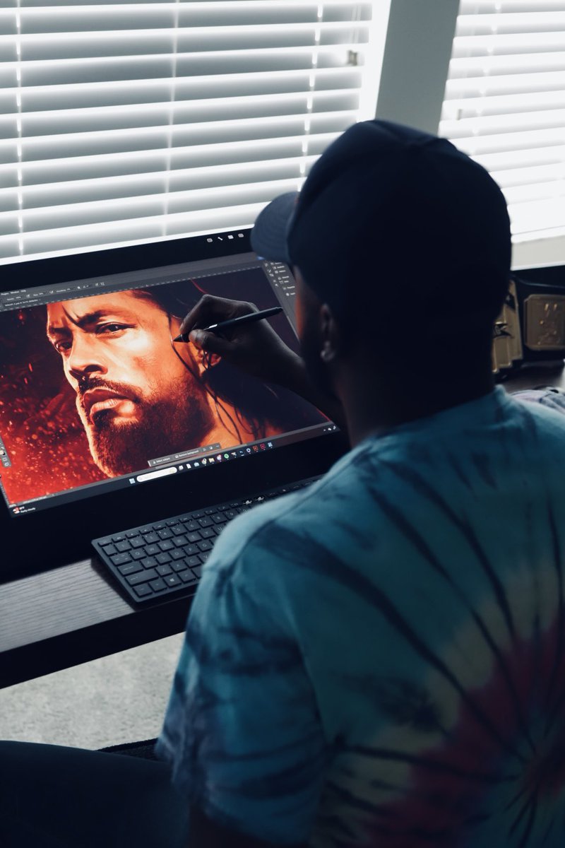 John Hall (@artbanditstudio) on Twitter photo Digital painting I created of The Tribal Chief, <a href="/WWERomanReigns/">Roman Reigns</a>  <a href="/WWE/">WWE</a> <a href="/HeymanHustle/">Paul Heyman</a>  #Art #DigitalPainting #RomanReigns #TheBloodline #WrestleMania ☝🏿 Digital painting I created of The Tribal Chief, <a href="/WWERomanReigns/">Roman Reigns</a>  <a href="/WWE/">WWE</a> <a href="/HeymanHustle/">Paul Heyman</a>  #Art #DigitalPainting #RomanReigns #TheBloodline #WrestleMania ☝🏿