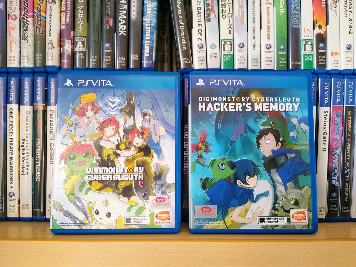 We're currently experiencing great times in JRPGs so this #WednesVitaDay, let me bring you a pair which were among the best in Vita's catalog: Digimon Story Cybersleuth & Hacker's Memory 👍👍
#ShareYourGames