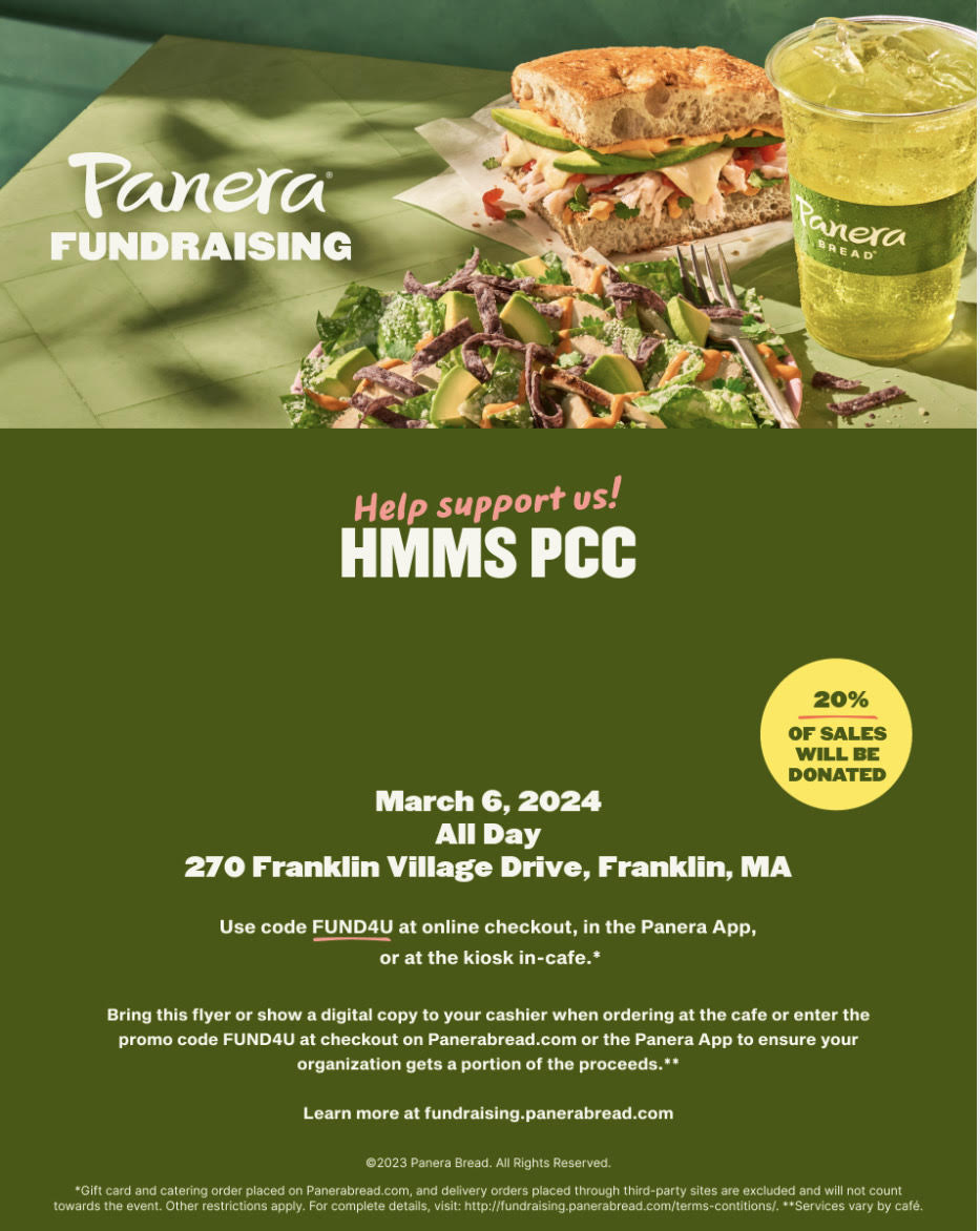 Use code FUND4U at checkout to support our PCC <a href="/panerabread/">Panera Bread</a>  today!