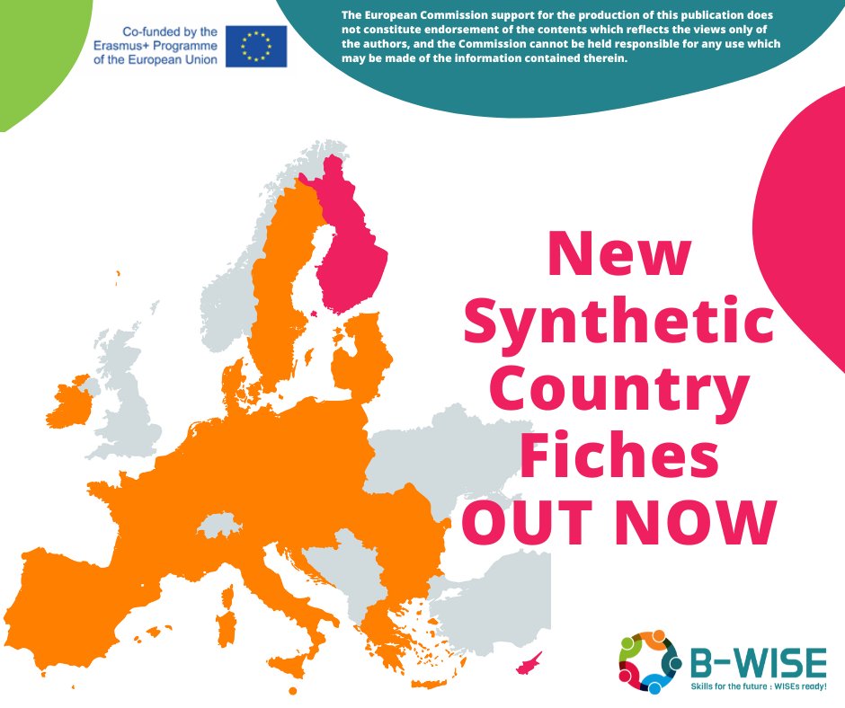 📢 NEW Synthetic Country Fiches are now online on the #BWISE website! 
📚 Learn more about key features of legal recognition and labour policies for disadvantaged workers in each EU country.
🔗Check out #Cyprus and #Finland fiches now:  bit.ly/3uuVcuP