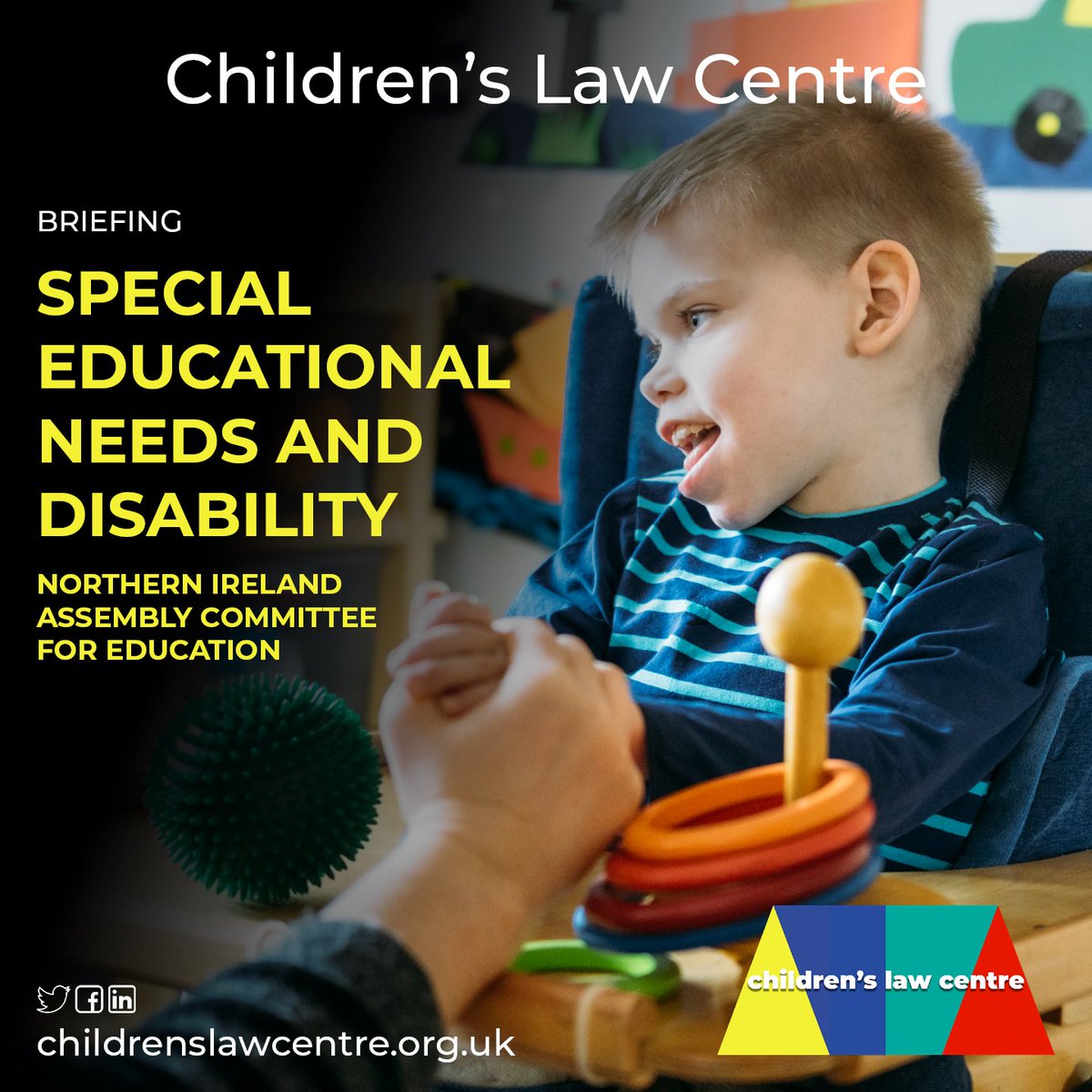 Our special educational needs and disability legal expert, Rachel Hogan, is now presenting to the @NIACfEd You can read the briefing we prepared for the committee at childrenslawcentre.org.uk/?mdocs-file=71… You can watch at niassembly.tv