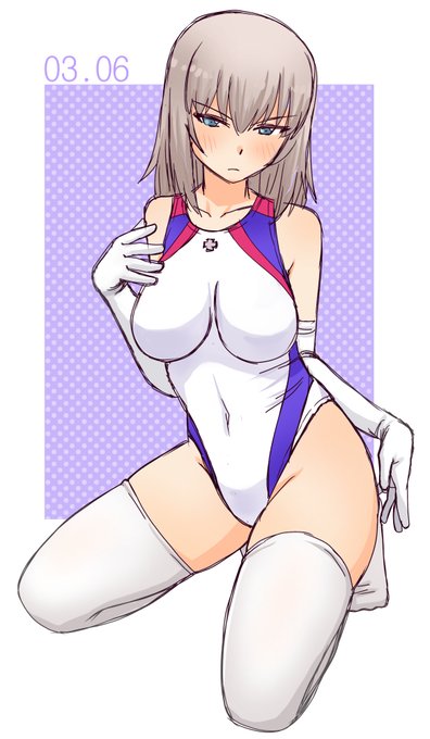 この後想像以上に透けてビビる逸見。 