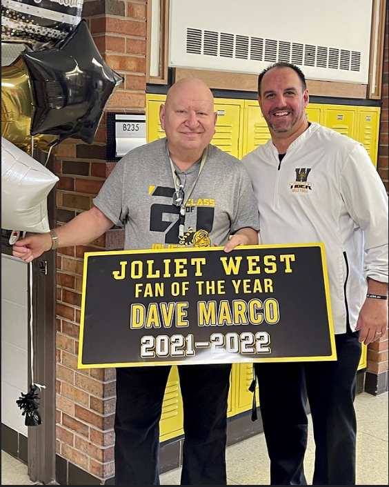 Today we loss a pillar of our Joliet West community, Mr. Marco. Mr. Marco was the best representation of our school through both his optimism and positive energy as well his welcoming persona. Few people had the TIGER Pride Mr. Marco had and we all miss him.
