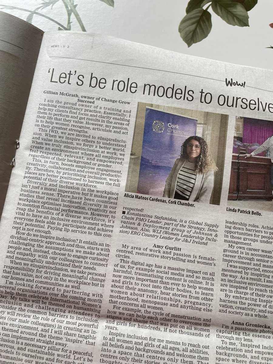 💜 I'm absolutely thrilled to be part of this year's Wow! International Women's Day Special curated by The Echo. It's incredibly humbling to be recognised alongside so many amazing and inspiring women from Cork! #WomenEmpowerment