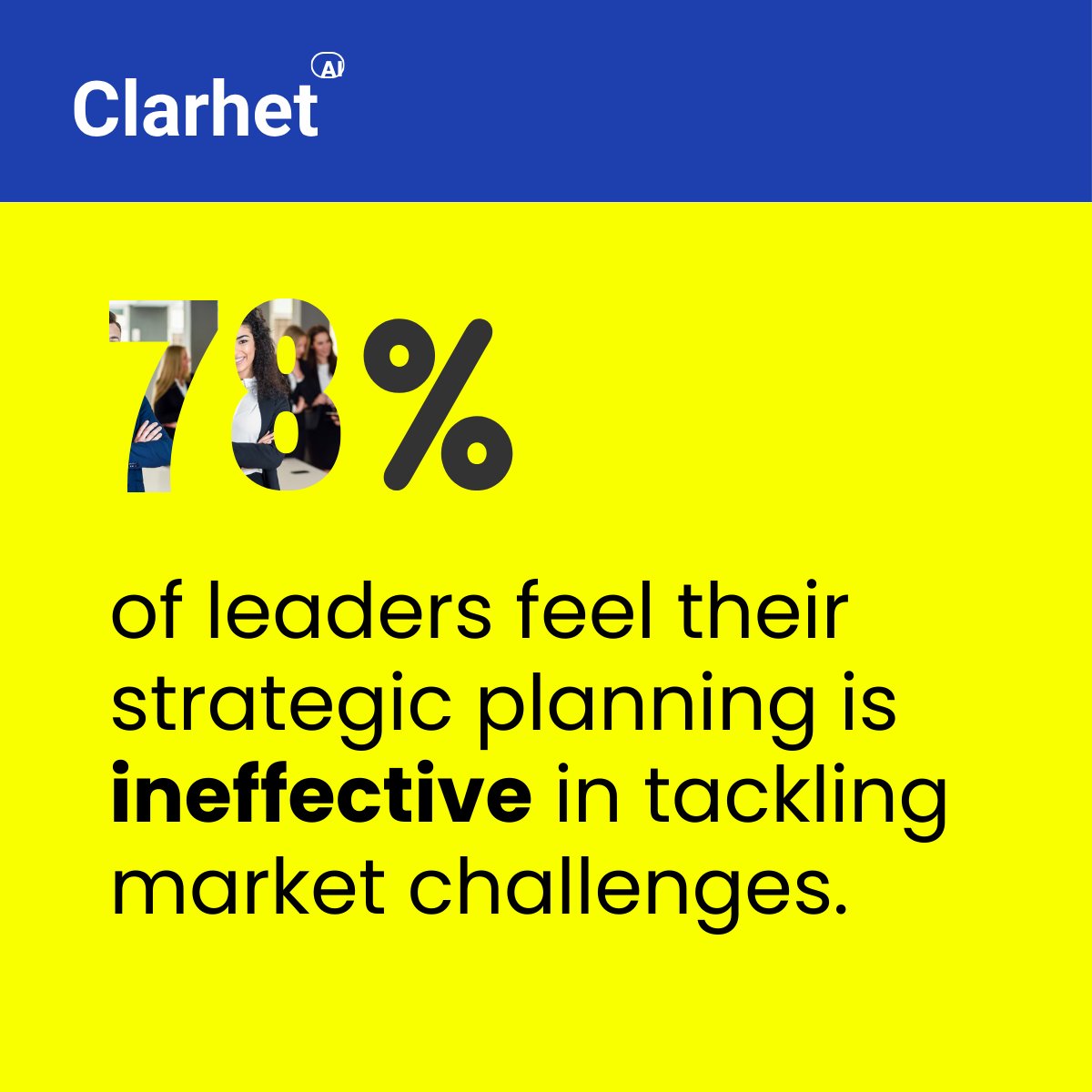Read the complete survey results at: clarhet.com/resources/beyo…

Business leaders believe that traditional strategic planning makes their organizations rigid and reactive and encourages a culture of last year plus budget process. 

#Strategy #StrategicPlanning #AI #Clarhet