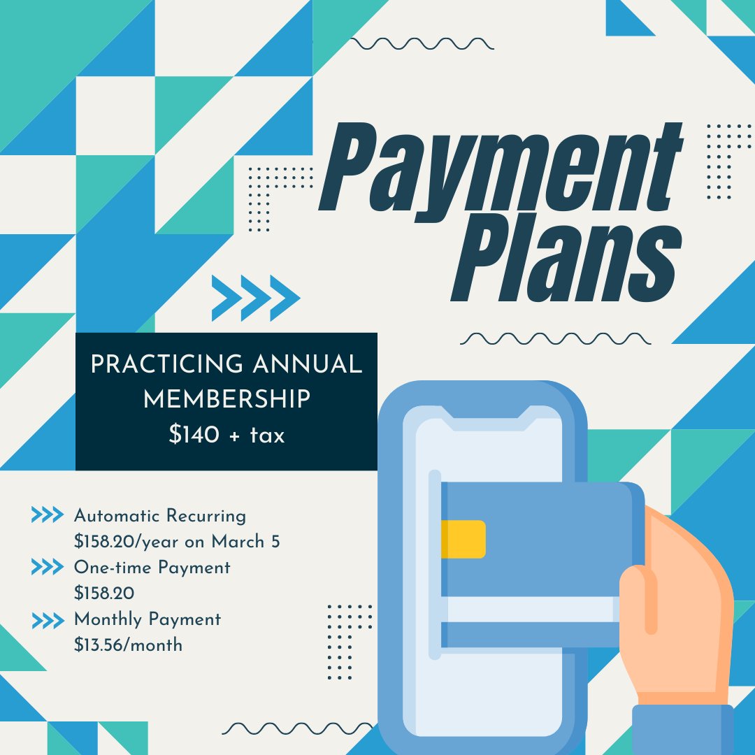 The RTSO is excited to offer 3 different membership payment plans. Check out the RTSO website for more details: rtso.ca/practicing-mem…