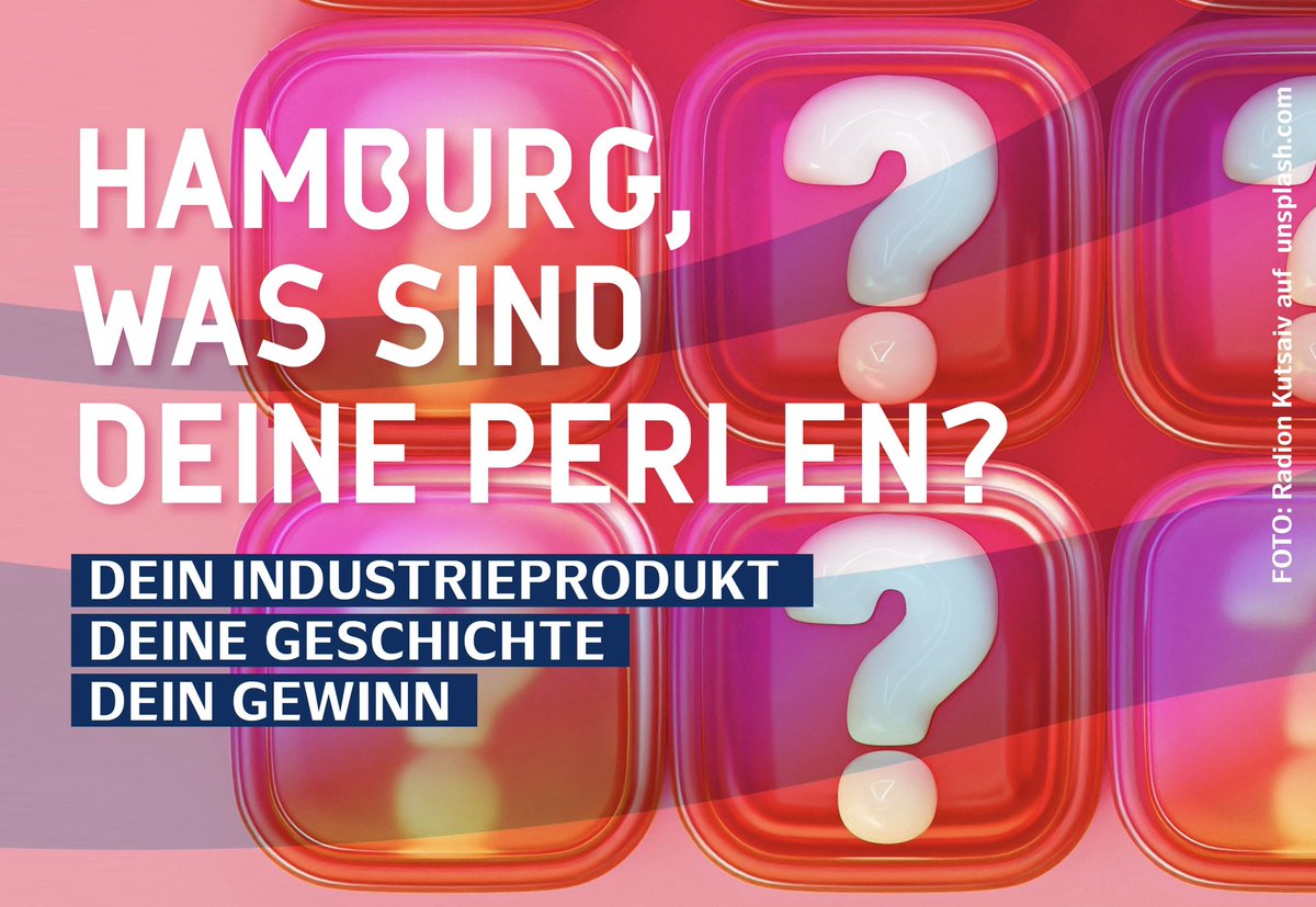 Industriedialog Hamburg – Mitmachausstellung. Wir sind auf der Suche nach Hamburgs Perlen. Neugierig?! Mehr hier: industriedialoghamburg.de @BDIHamburg