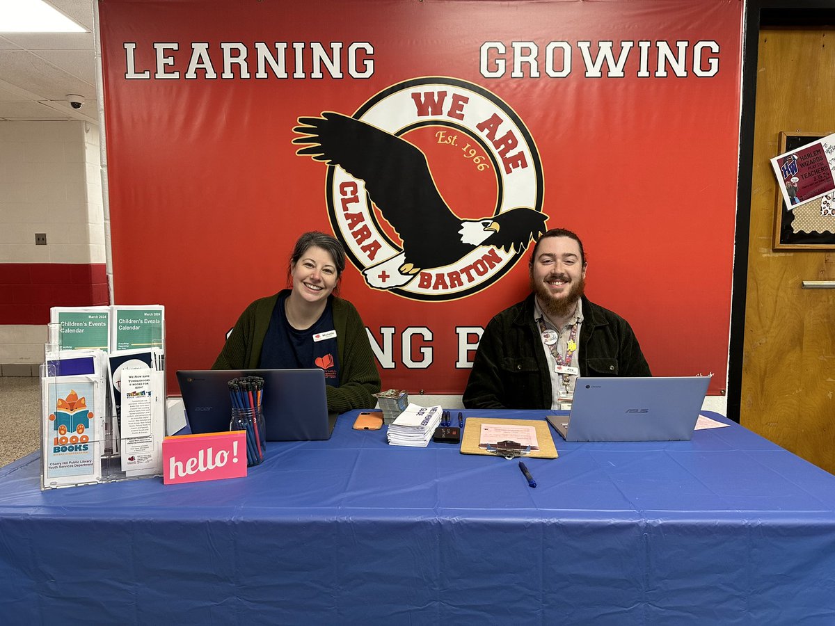 We had the best time Blasting Off into Reading with our students and families at Literacy Night! <a href="/ClaraBartonElem/">Clara Barton Elem</a> <a href="/Clara_BartonPTA/">Clara Barton PTA</a> Thank you to <a href="/chplnj/">Cherry Hill Library</a> for helping our families renew and sign up for library cards!