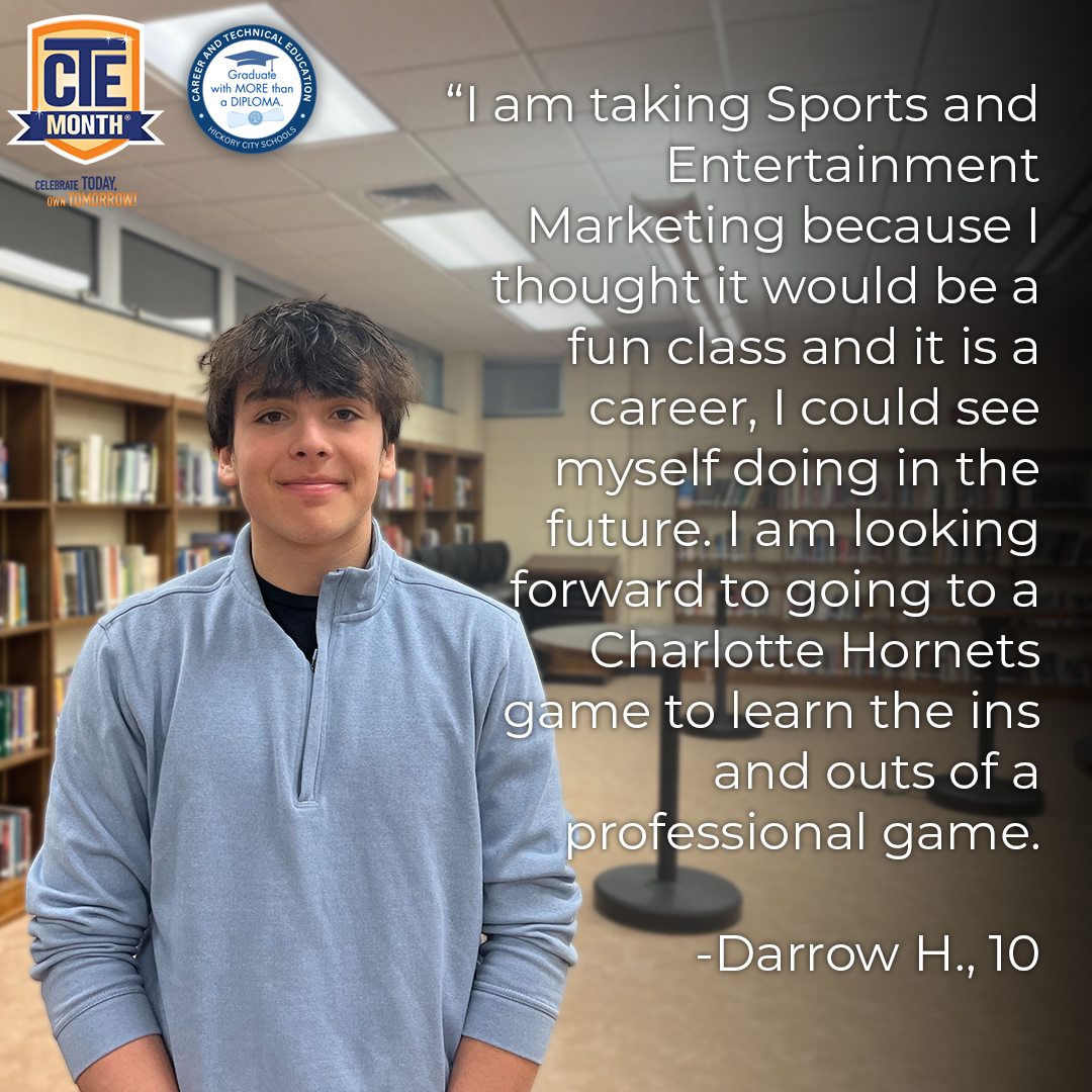 K-64 Learning (@k64learning) on Twitter photo In sports and entertainment marketing students hone in on their skills for a front-row seat in the business of entertainment. <a href="/HickoryHighCTE/">Hickory High CTE</a> <a href="/hickoryschools/">Hickory City Schools</a> #CTEMonth In sports and entertainment marketing students hone in on their skills for a front-row seat in the business of entertainment. <a href="/HickoryHighCTE/">Hickory High CTE</a> <a href="/hickoryschools/">Hickory City Schools</a> #CTEMonth