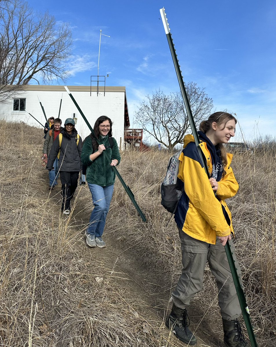 StotraChakraba2's tweet image. Had a great day outdoors at #ordwayfieldstation @Macalester with my #WildlifeMonitoringTechniques Course to set up camera traps in a paired (exclosure) study design to examine herbivory🌱🦌we beat the ticks (I think) &amp;amp; had a great time 🤩 #scienceEd #undergrads #AcademicChatter