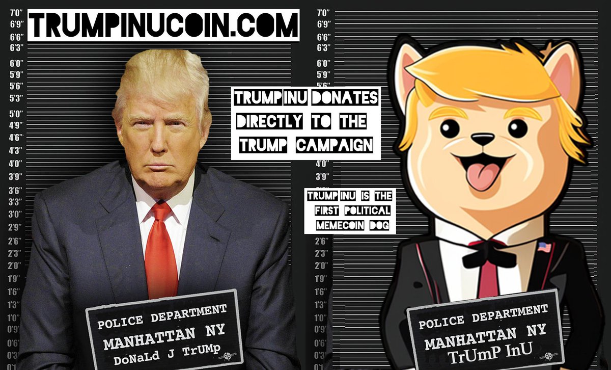 In 2024, #Memecoins are becoming a political statement in the US! @TrumpInuCoin supports #Trump2024TheOnlyChoice directly, donating the collected #TRUMPINU trade tax to his campaign. #MemeCoinSeason #SuperTuesday2024