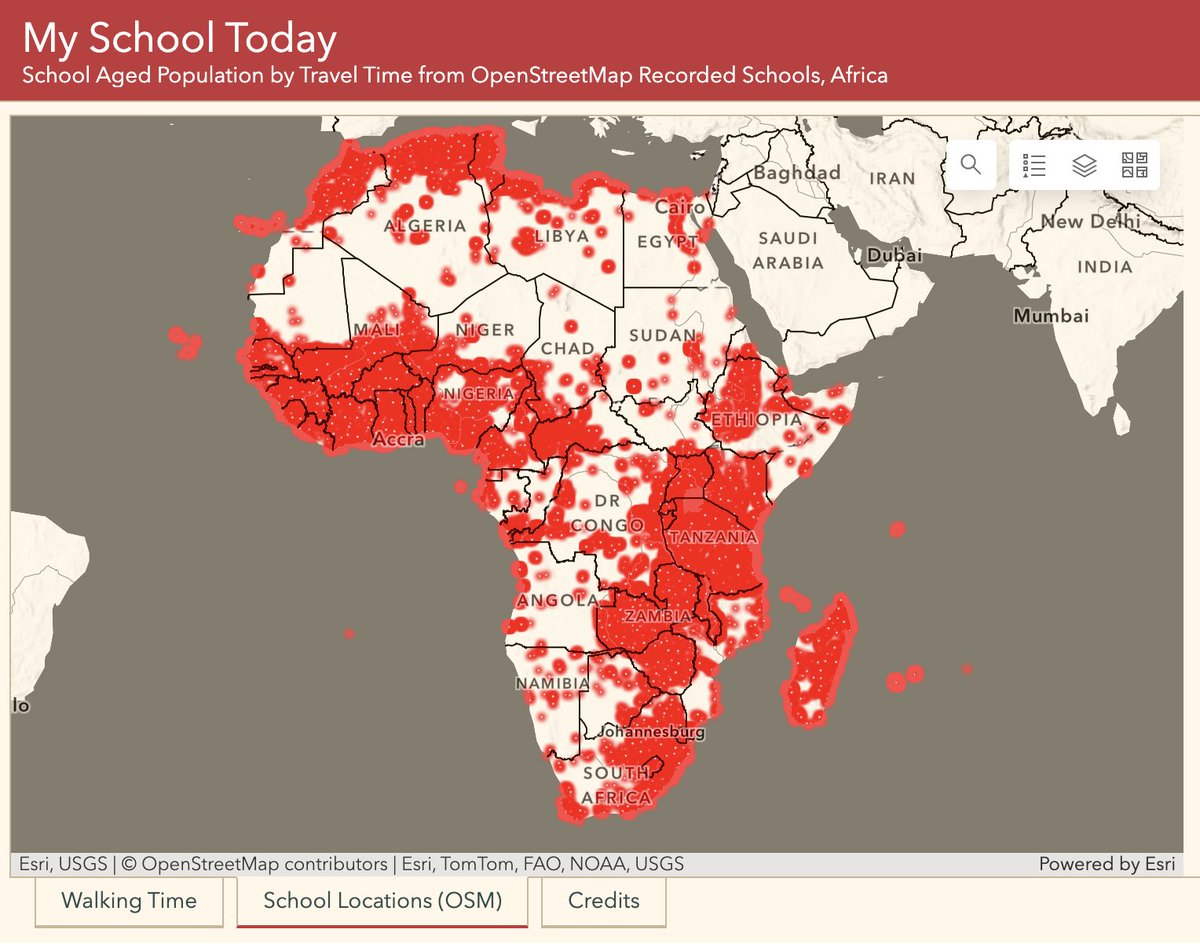 Happy #OpenDataWeek everyone! 🌐 

📚🏫We are proud to work with open #geospatial data in collaboration with @hotosm and other partners to map schools and access walking travel time across Africa in pursuit of #SDG4.  #openstreetmap

📍Join us 👉 sdgstoday.org/myschooltoday