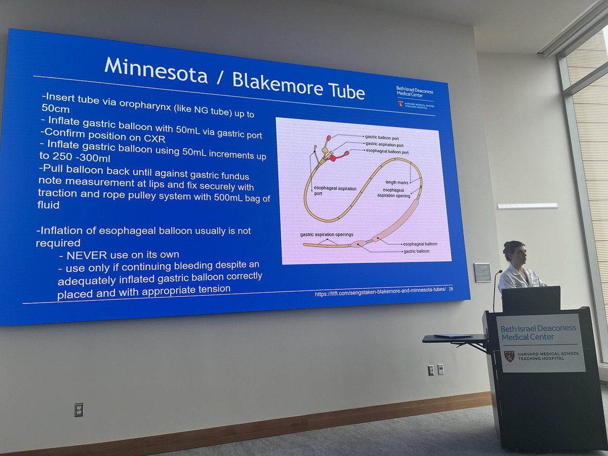 Chief resident Dr. Taylor Brown running M&M today, talking about variceal bleeds and hemorrhagic shock management.