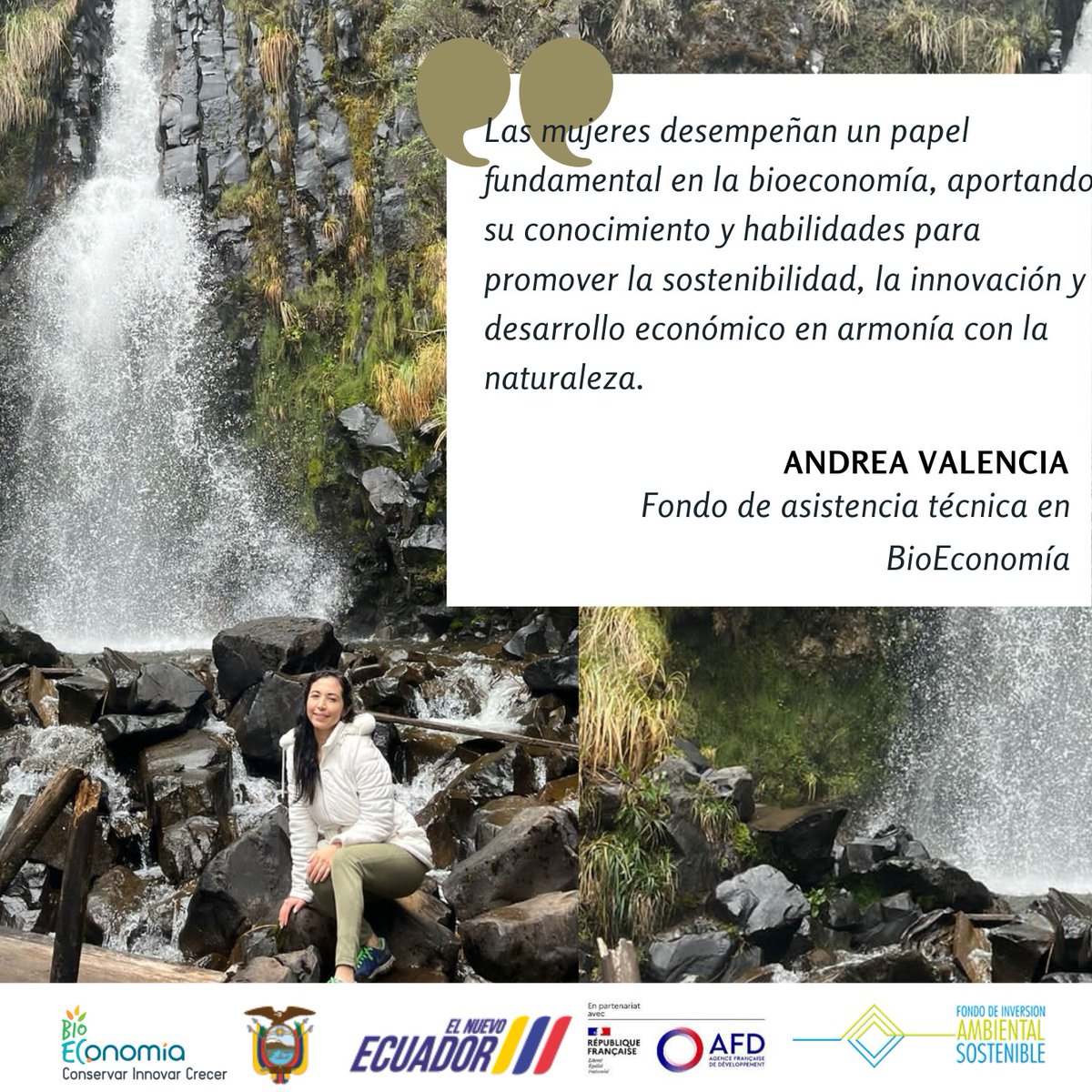 Reconocemos el papel crucial de las mujeres en la #Bioeconomía para impulsar la sostenibilidad de un país. 🇪🇨💪🏼

Hoy compartimos las visiones de 4 #MujeresQueInspiran para construir un mejor futuro para todos. 🌎💚