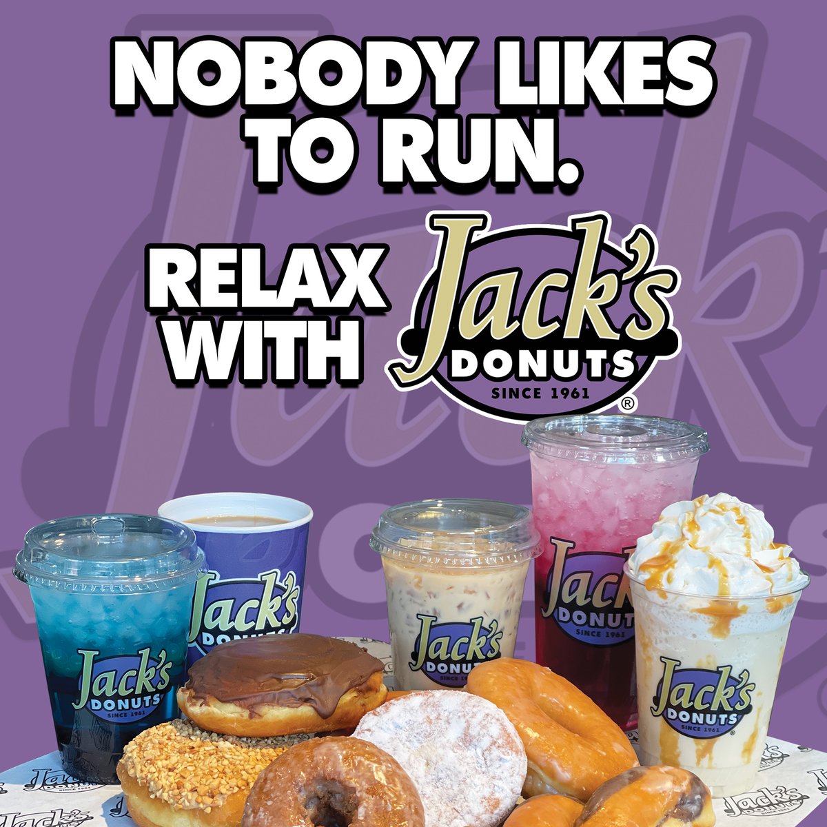💁‍♀️😉💜

#jacksdonuts #indianalocal #yourlocaldonutdealer #jackdenergydrinks #classicdonuts #getjackd #dunkindonuts #jacksdonutscoffee #icedcoffeeaddict #supportlocal #naturalenergydrinks #tigertaildonut