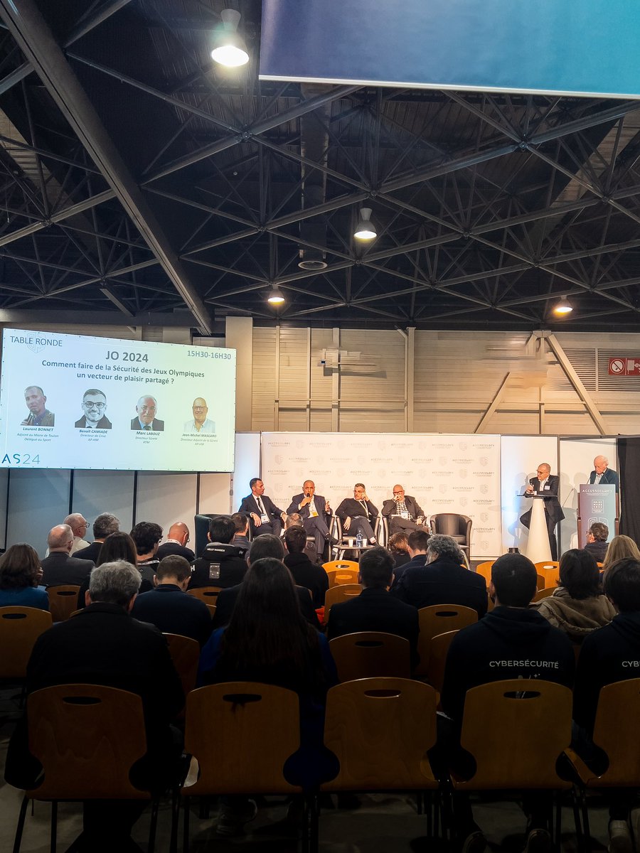 Salon AccesSecurity (@accessecurity) on Twitter photo 👥 Table ronde sûreté – 𝗝𝗢 𝟮𝟬𝟮𝟰 : 𝗖𝗼𝗺𝗺𝗲𝗻𝘁 𝗳𝗮𝗶𝗿𝗲 𝗱𝗲 𝗹𝗮 𝗦𝗲́𝗰𝘂𝗿𝗶𝘁𝗲́ 𝗱𝗲𝘀 𝗝𝗲𝘂𝘅 𝗢𝗹𝘆𝗺𝗽𝗶𝗾𝘂𝗲𝘀 𝘂𝗻 𝘃𝗲𝗰𝘁𝗲𝘂𝗿 𝗱𝗲 𝗽𝗹𝗮𝗶𝘀𝗶𝗿 𝗽𝗮𝗿𝘁𝗮𝗴𝗲́ ?
<a href="/VilleDeToulon/">Ville de Toulon</a> <a href="/aphm_actu/">AP-HM - Hôpitaux Universitaires de Marseille</a> <a href="/RTM_Officiel/">RTM_Officiel</a> 👥 Table ronde sûreté – 𝗝𝗢 𝟮𝟬𝟮𝟰 : 𝗖𝗼𝗺𝗺𝗲𝗻𝘁 𝗳𝗮𝗶𝗿𝗲 𝗱𝗲 𝗹𝗮 𝗦𝗲́𝗰𝘂𝗿𝗶𝘁𝗲́ 𝗱𝗲𝘀 𝗝𝗲𝘂𝘅 𝗢𝗹𝘆𝗺𝗽𝗶𝗾𝘂𝗲𝘀 𝘂𝗻 𝘃𝗲𝗰𝘁𝗲𝘂𝗿 𝗱𝗲 𝗽𝗹𝗮𝗶𝘀𝗶𝗿 𝗽𝗮𝗿𝘁𝗮𝗴𝗲́ ?
<a href="/VilleDeToulon/">Ville de Toulon</a> <a href="/aphm_actu/">AP-HM - Hôpitaux Universitaires de Marseille</a> <a href="/RTM_Officiel/">RTM_Officiel</a>