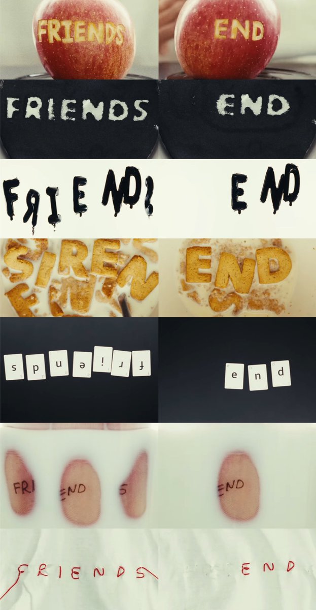 UniversBTS_'s tweet photo. • A palavra "Friends" se tornando "End" em várias partes: https://t.co/G05EttSjgX