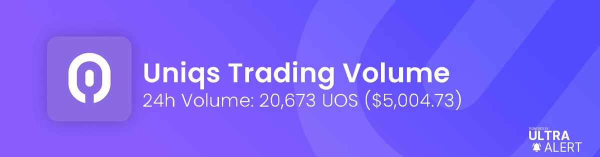 March 6th, 2024 | <a href="/ultra_io/">Ultra</a> 

🟣 Uniqs Trading Volume | last 24h
Volume in $UOS: ᕫ 20,673.00
Volume in $USD: $5,004.73
Uniqs Traded: 7

More details 👉🏻 bit.ly/UniqsVolume