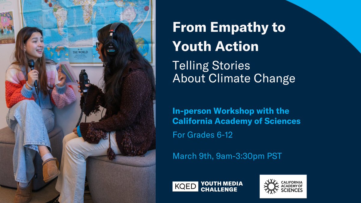 🌉 Final reminder for local #educators in and around the #SFBayArea - registration closes tomorrow for this limited-space event happening with @calacademy THIS Saturday (3/9). You won't want to miss this. Approach #climate content with hope and action: bit.ly/TellingStories…