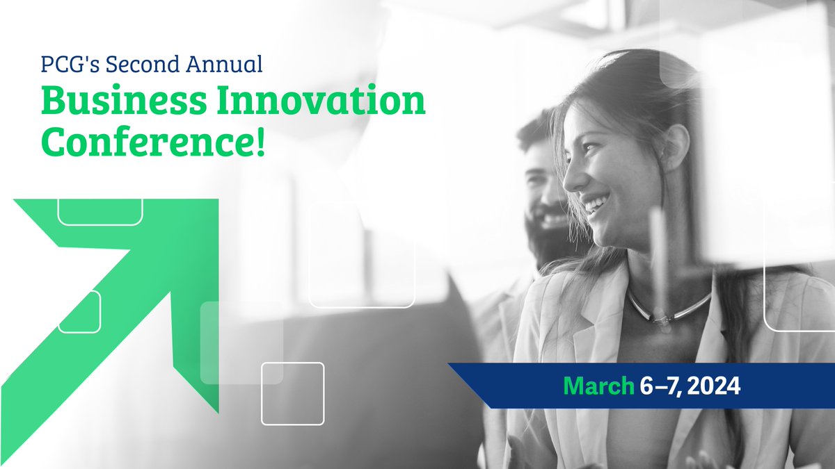 PCG_US's tweet image. PCG is proud to be hosting our second annual #BusinessInnovation Conference from March 6-7 in Orlando, Florida! This event showcases the innovations we have leveraged to create #SolutionsThatMatter. Learn more about PCG&apos;s innovative products and services: ow.ly/qimO50QM4qF