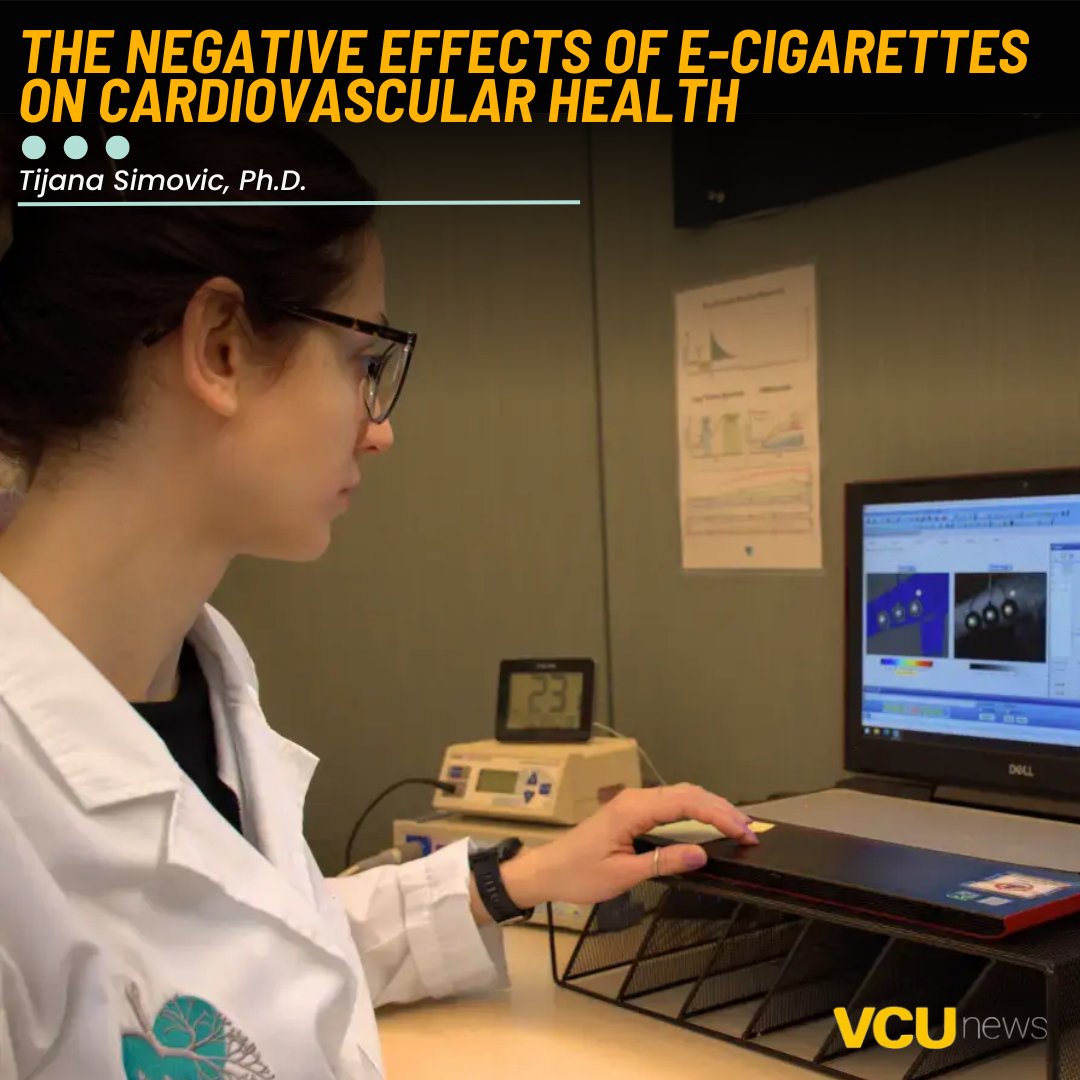Are e-cigarettes really as harmless as they seem? New research reveals alarming signs of premature vascular dysfunction among young e-cigarette users, raising serious concerns about long-term cardiovascular health. Click the link to read more. bit.ly/4c0q6MD #VCUCHS