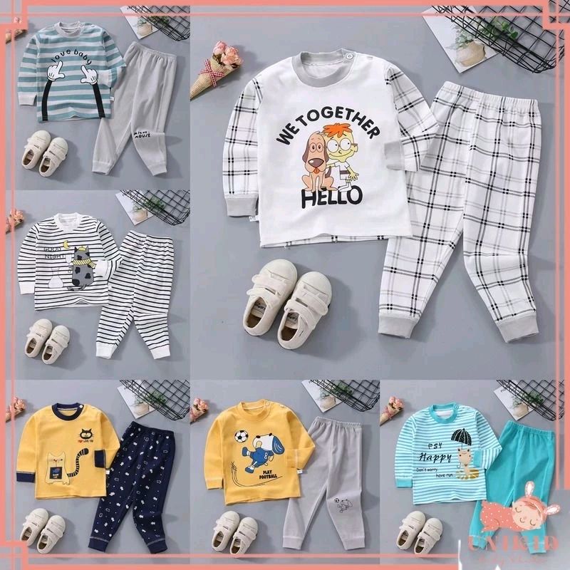 Cek UNIKID BAJU TIDUR ANAK SETELAN PIYAMA BAYI SET LENGAN PANJANG BAHAN LEMBUT STELAN BAYI dengan harga Rp41.709. Dapatkan di Shopee sekarang! shope.ee/8A8Mt4oSQE?sha…
