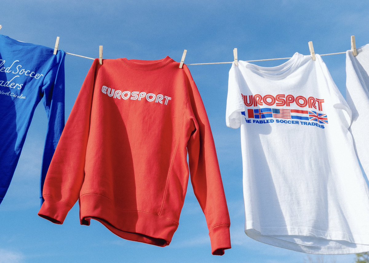 soccerdotcom's tweet photo. Back to our Roots 🌱 

Introducing the EUROSPORT Heritage Collection, made up of seven lifestyle pieces inspired by our ‘84-‘93 catalog archive 🇫🇷🇮🇸🇺🇸🇳🇱🇬🇧
 
🛒 Shop the limited-edition collection now at the link in bio ✨ https://t.co/UQ88S60oLc