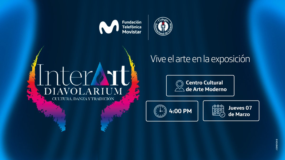 Te invitamos a sumergirte en la magia de la 3ra edición de Interart: Diavolarium, una exposición que fusiona cultura y tradición de la mano del @ciccaracas.

Desde el 7 de marzo al 14 de abril, podrás disfrutar de la muestra en los espacios del <a href="/cculturalam/">Centro Cultural de Arte Moderno</a>. ¡Entrada libre!